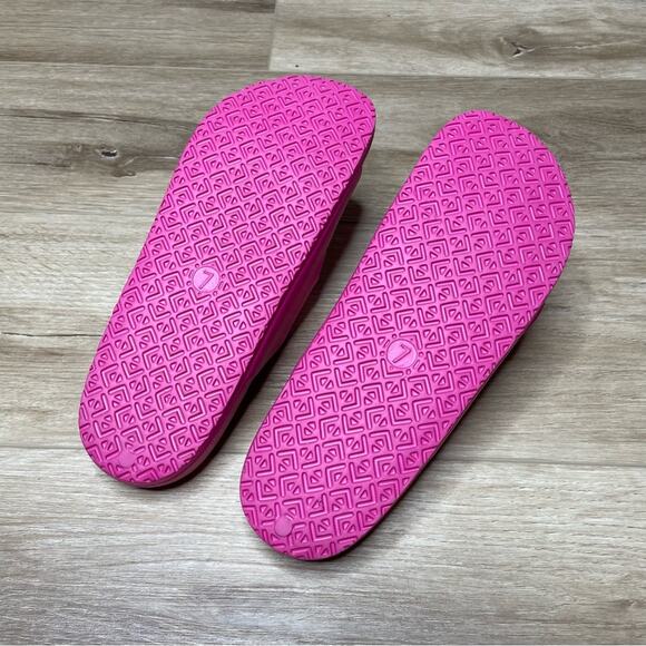 Vince Camuto Women's Pink Double Adjustable Strap Jacquell Slide Sandals sz 7 - Picture 6 of 7